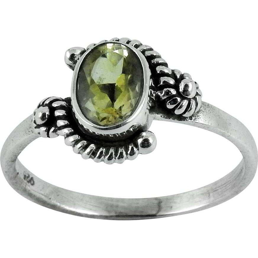 Very Light Citrine 925 Sterling Silver Ring