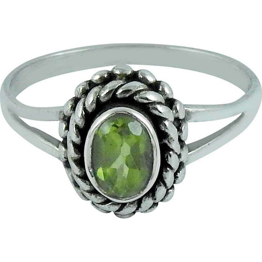 Spell !! Peridot 925 Sterling Silver Ring