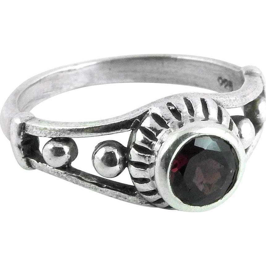 Large Stunning Garnet 925 Sterling Silver Rings