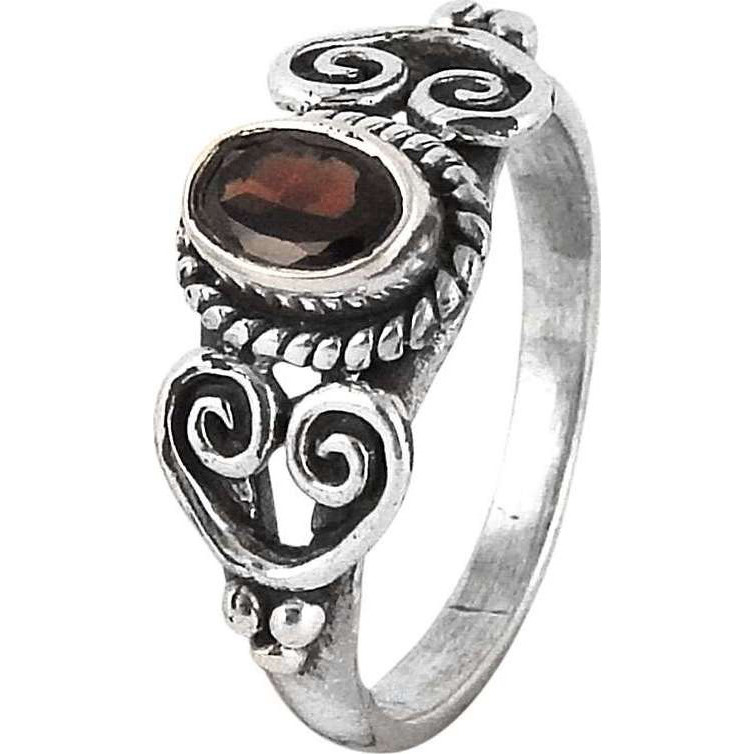 High Work Quality  Garnet 925 Sterling Silver Ring