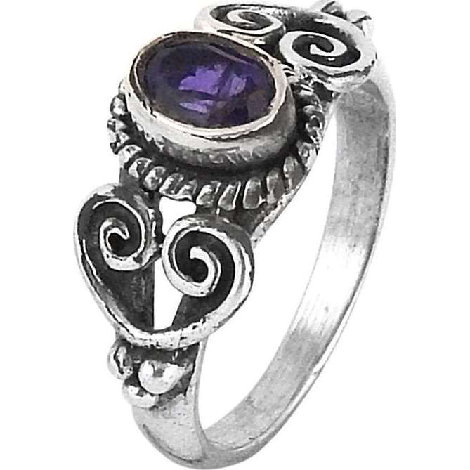 Passionate Modern Style Of !! Amethyst 925 Sterling Silver Ring