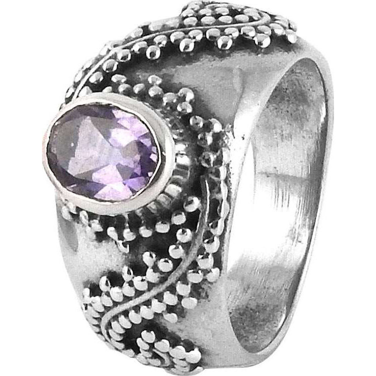 Big Inspire Amethyst 925 Sterling Silver Rings