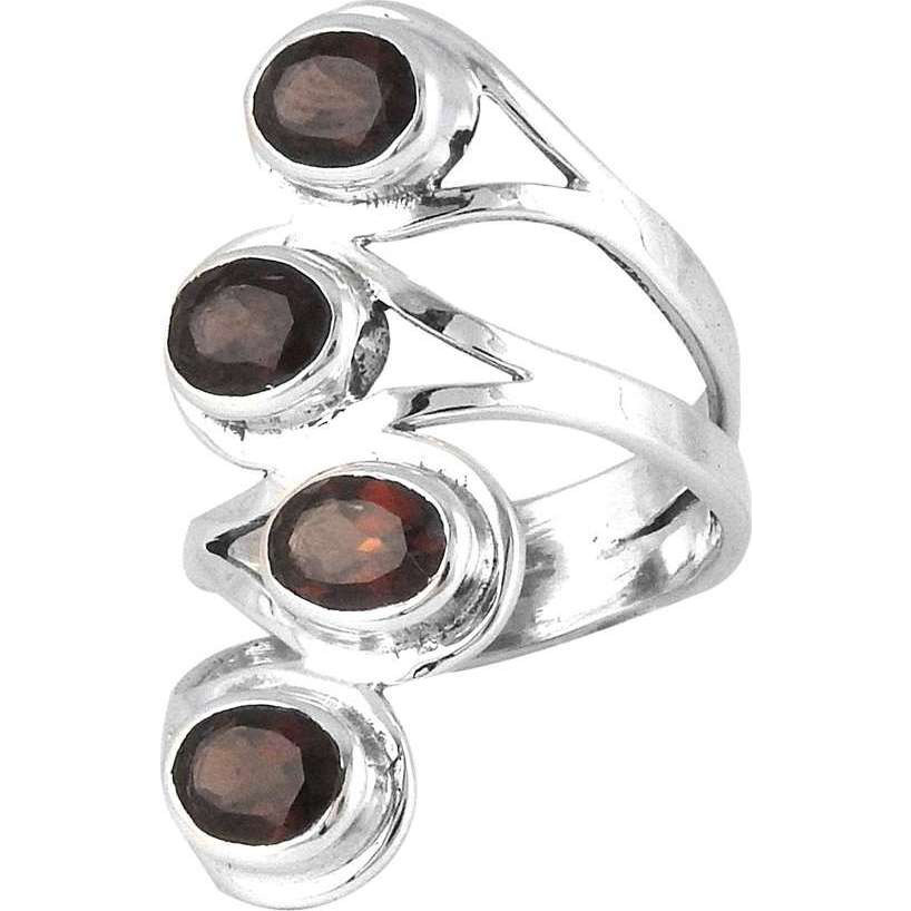 Briliance Garnet 925 Sterling Silver Rings