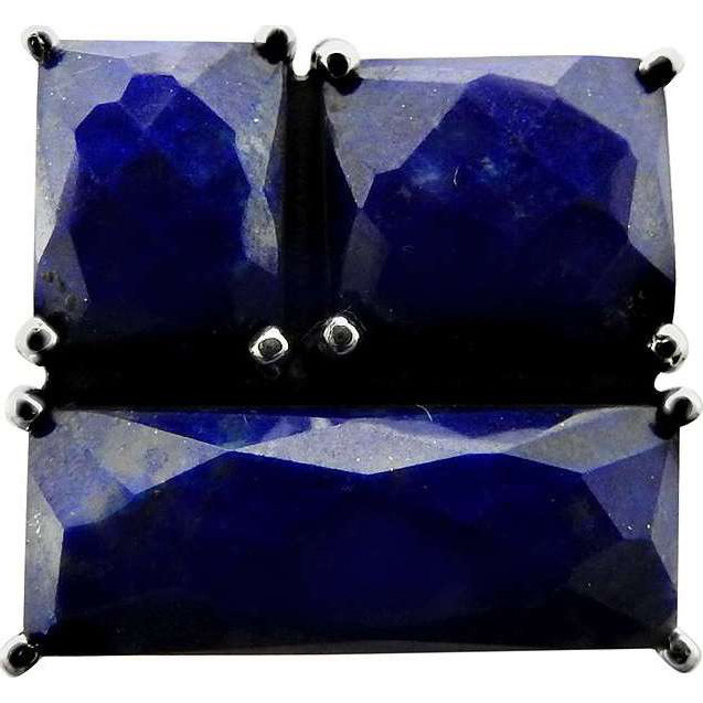 Antique Handmade 925 Sterling Silver Lapis Ring