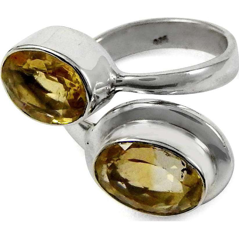 Billowing Clouds 925 Sterling Silver Citrine Ring