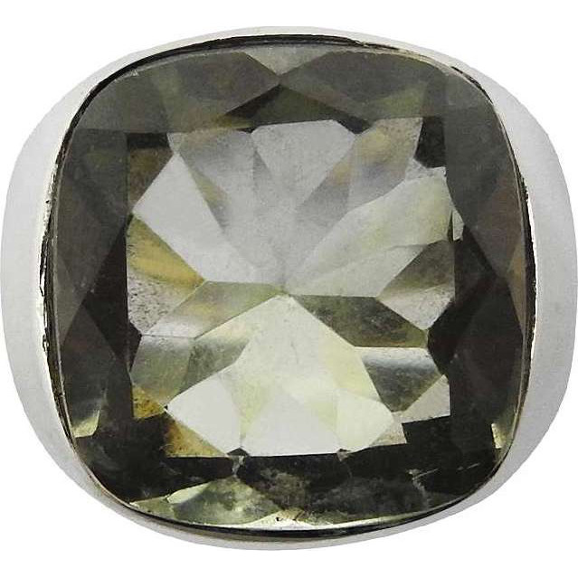 Passion Green Amethyst 925 Sterling Silver Ring