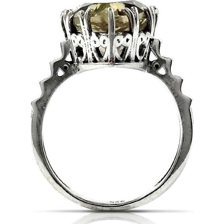 Before Time 925 Sterling Silver Citrine Ring