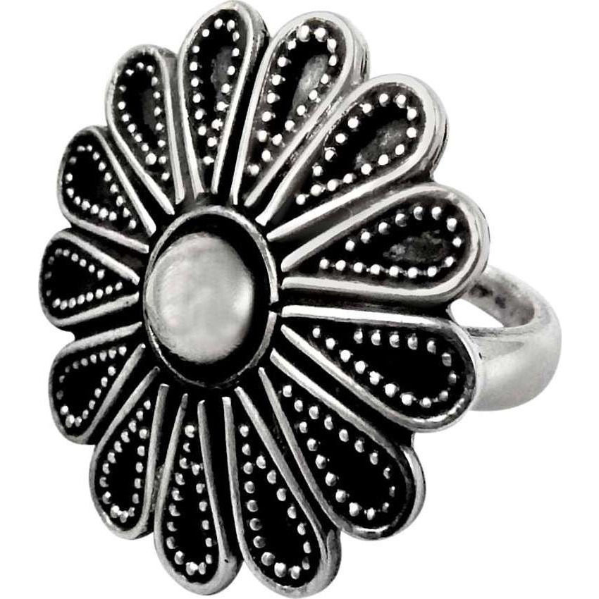 Beautiful Rava Work 925 Sterling Silver Ring