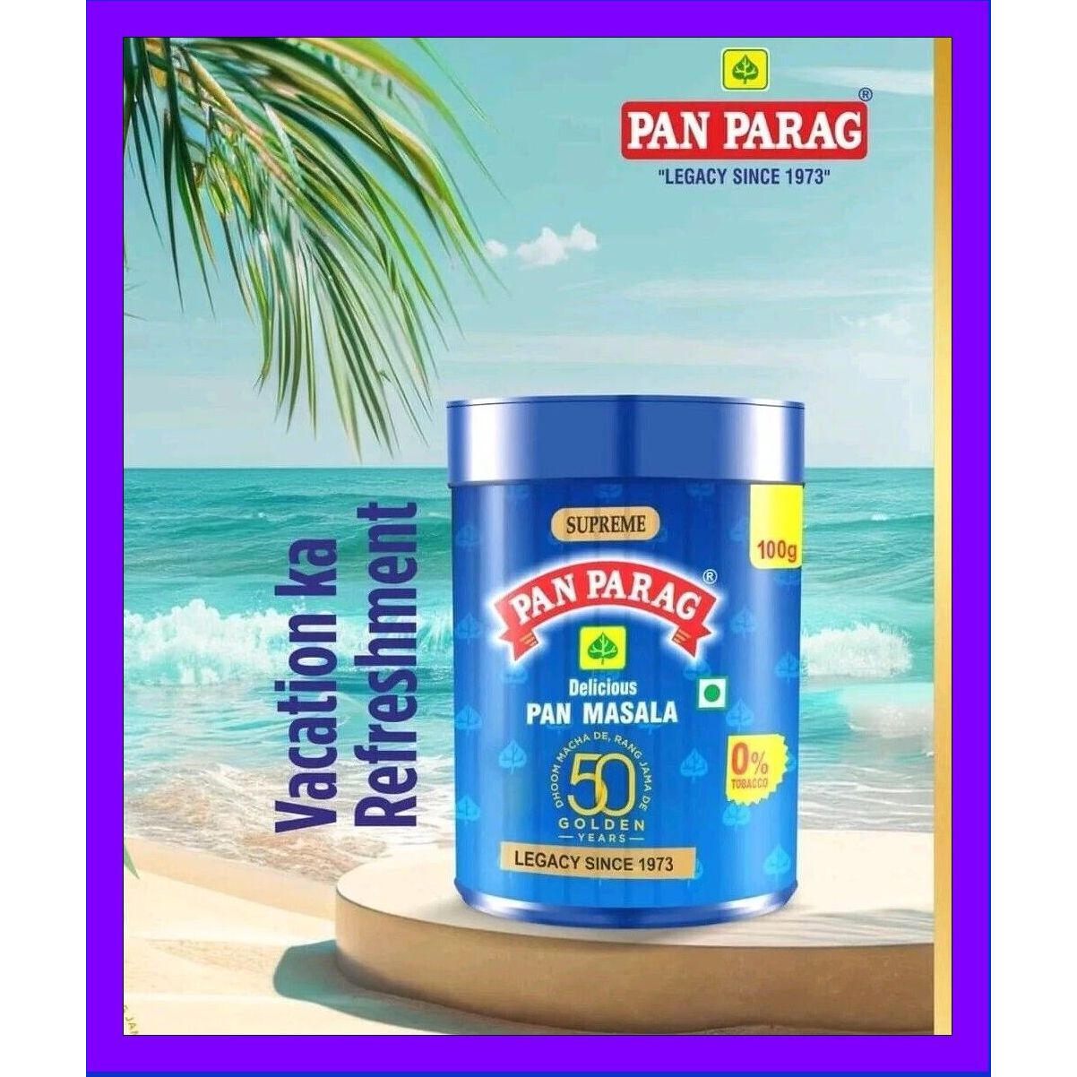 Pan Parag Pan Masala Tin Can | 100 grams | Original Taste | Mouth freshner