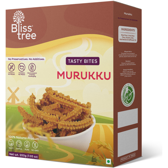 Case of 13 - Bliss Tree Murukku - 200 Gm (7.05 Oz)