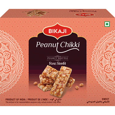 Case of 20 - Bikaji Peanut Chikki - 400 Gm (14.1 Oz)