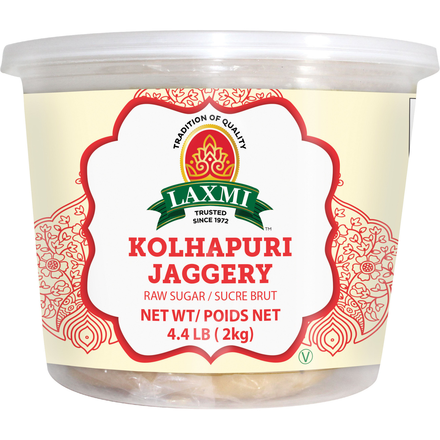 Case of 6 - Laxmi Kolhapuri Jaggery - 2 Kg (4.4 Lb)