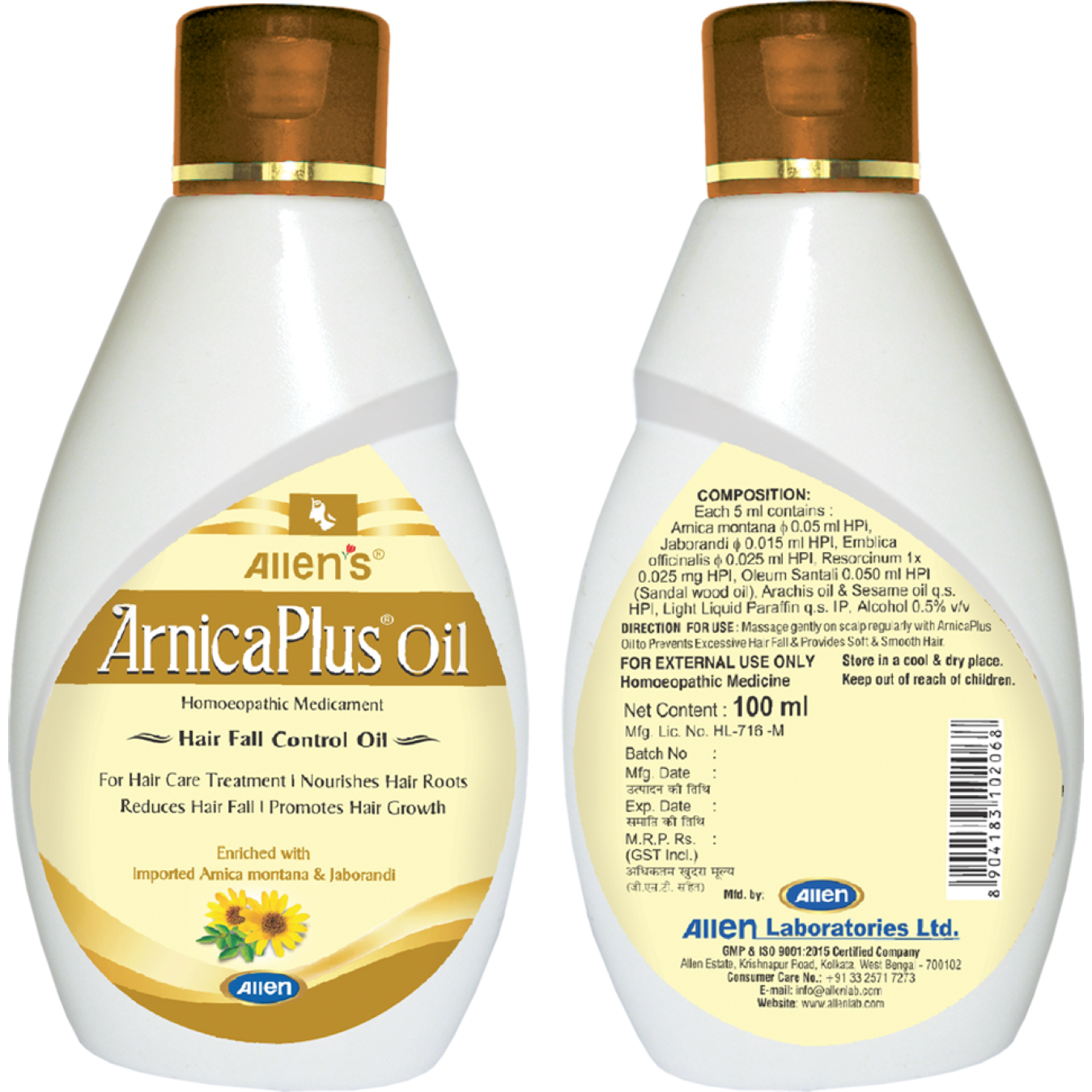 Allen Laboratories Arnica Plus Hair Oil 100 ml