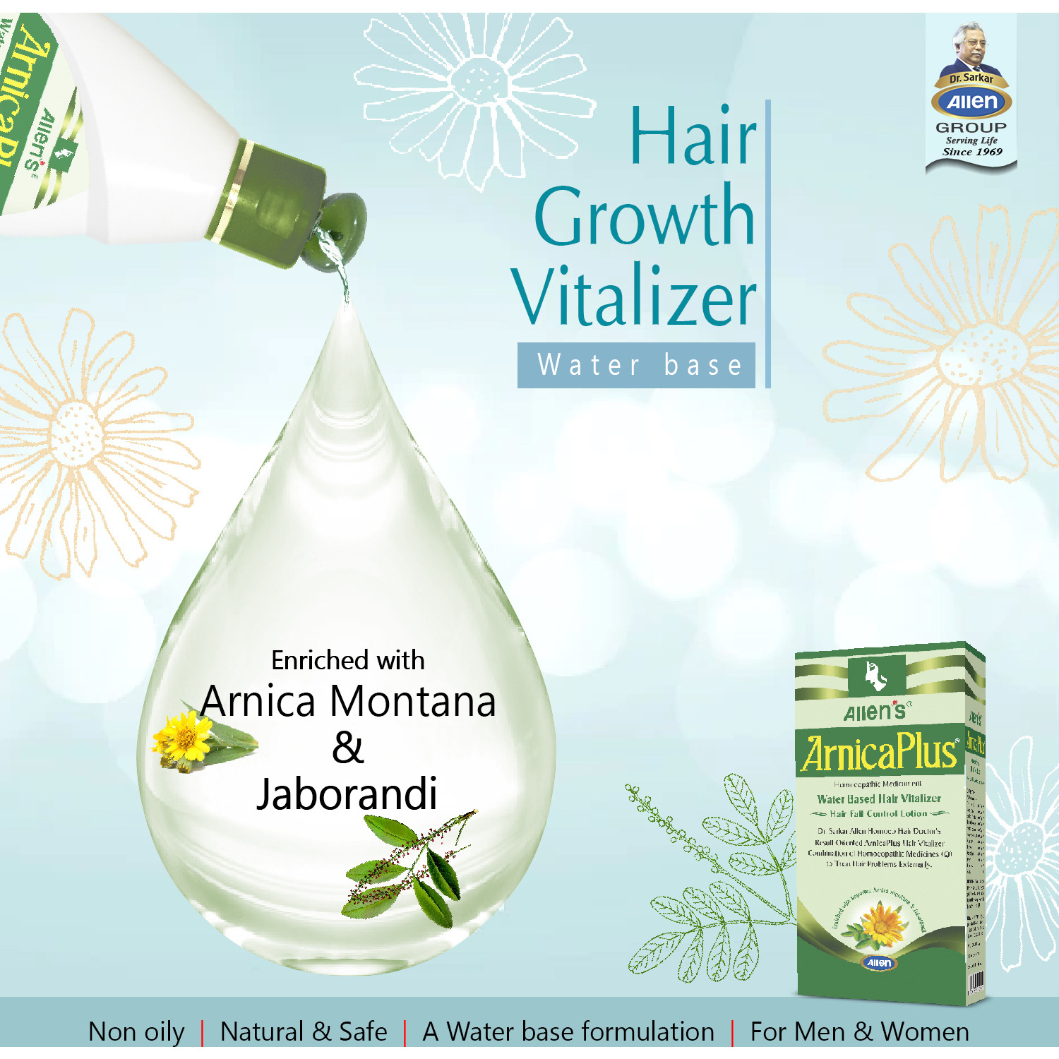 Allen Laboratories Arnica Plus Hair Root Vitalizer 100 ml (Pack of 2)