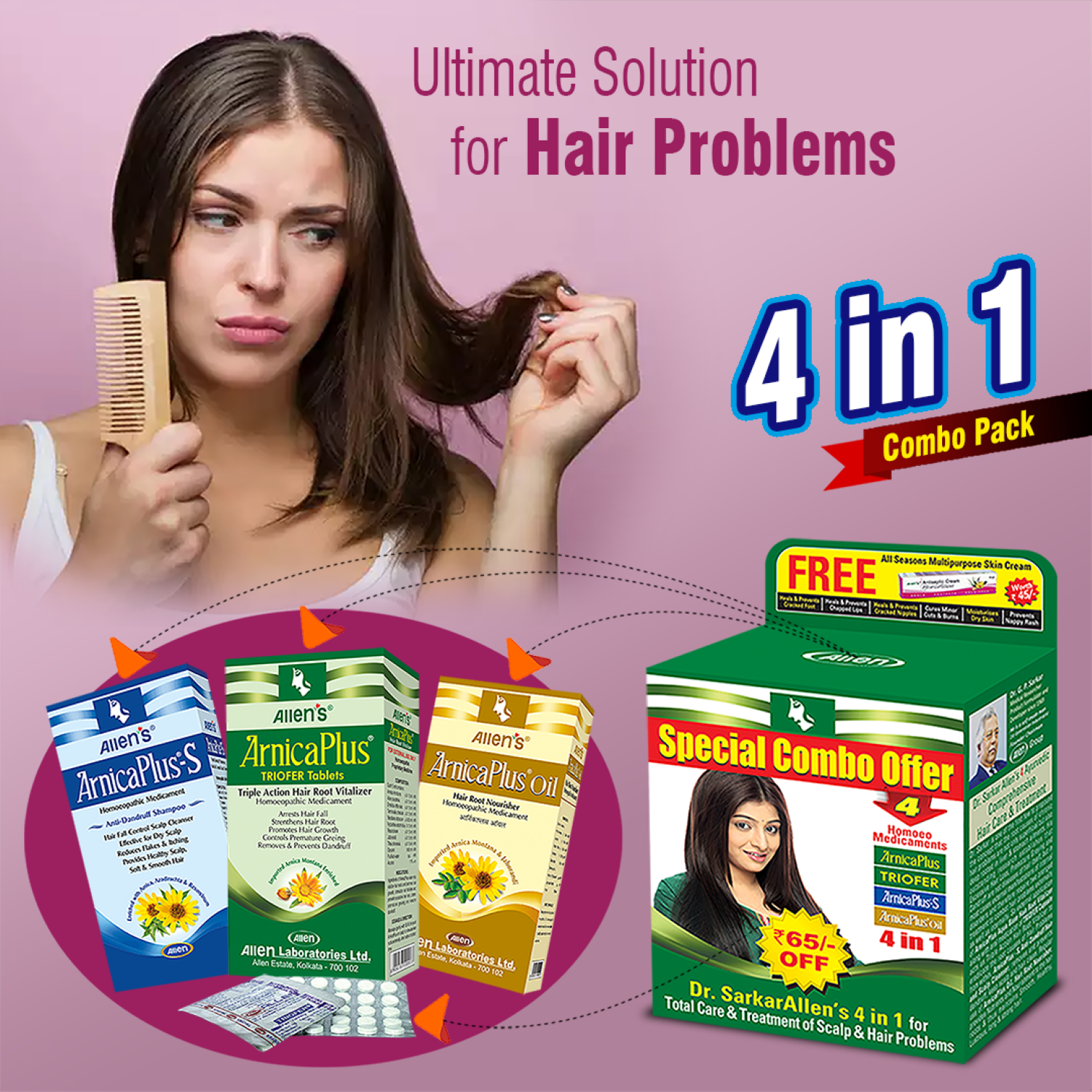 Allen Laboratories ArnicaPlus 4 in 1 Combo