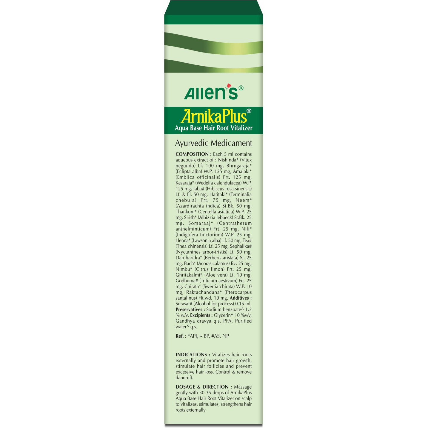 Allen Laboratories Arnika Plus Hair Root Vitalizer 100 ml (Pack of 2)