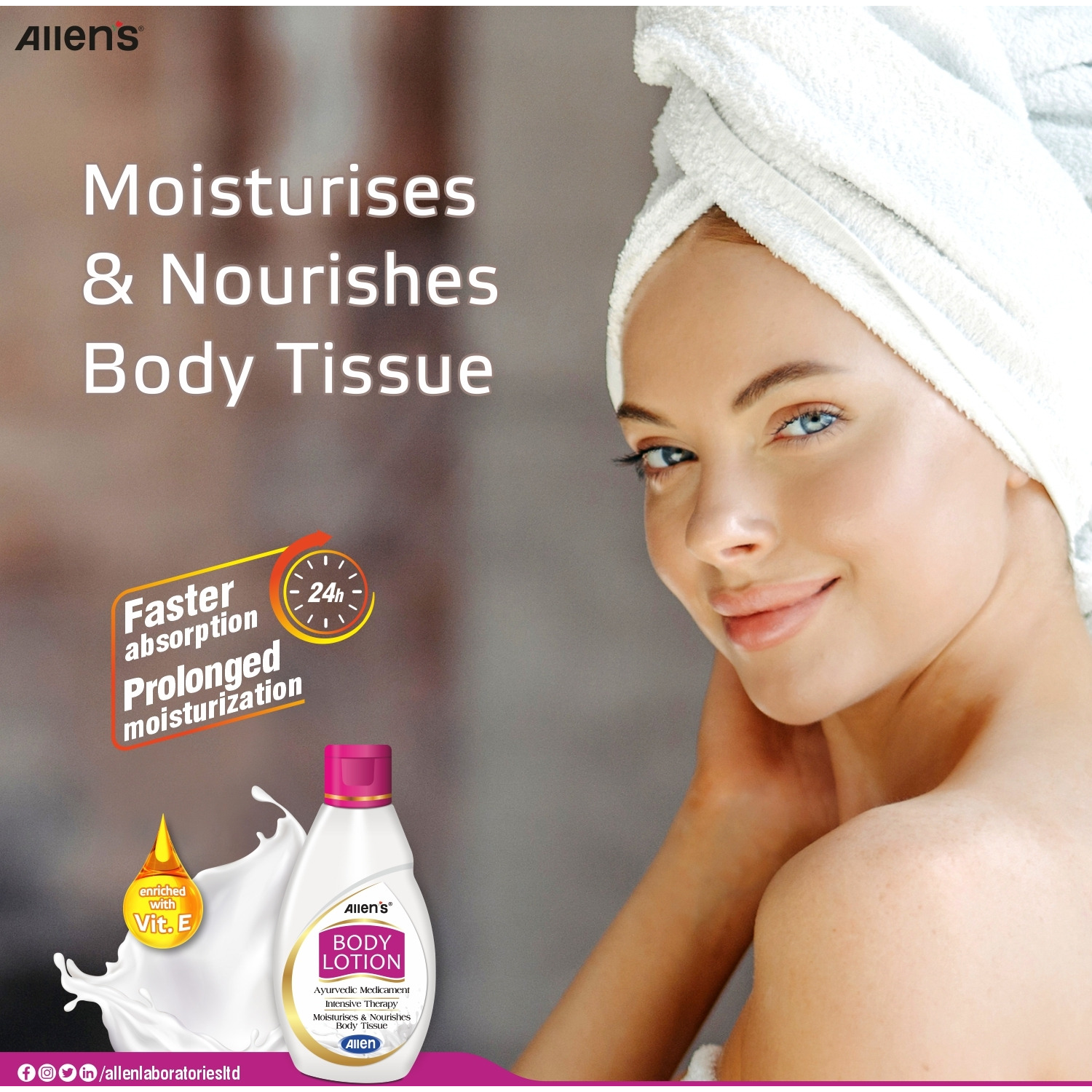 Allen Laboratories Body Lotion 100 ml (Pack Of 2)