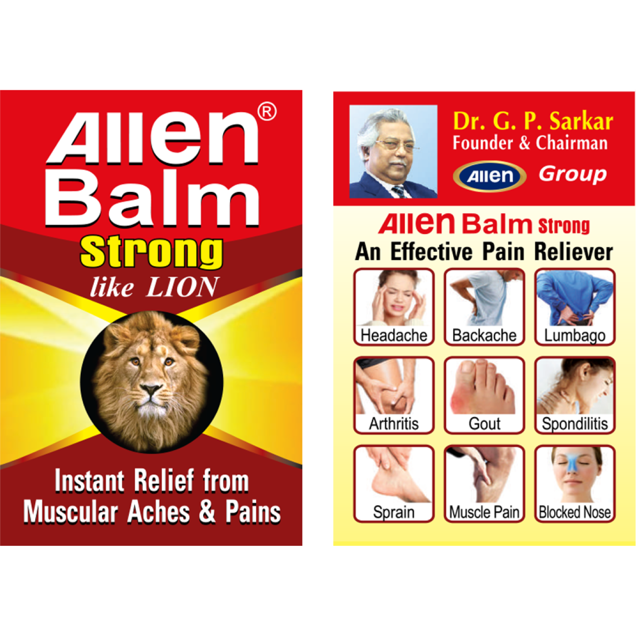 Allen Laboratories Balm Strong  25 gm (Pack Of 3)