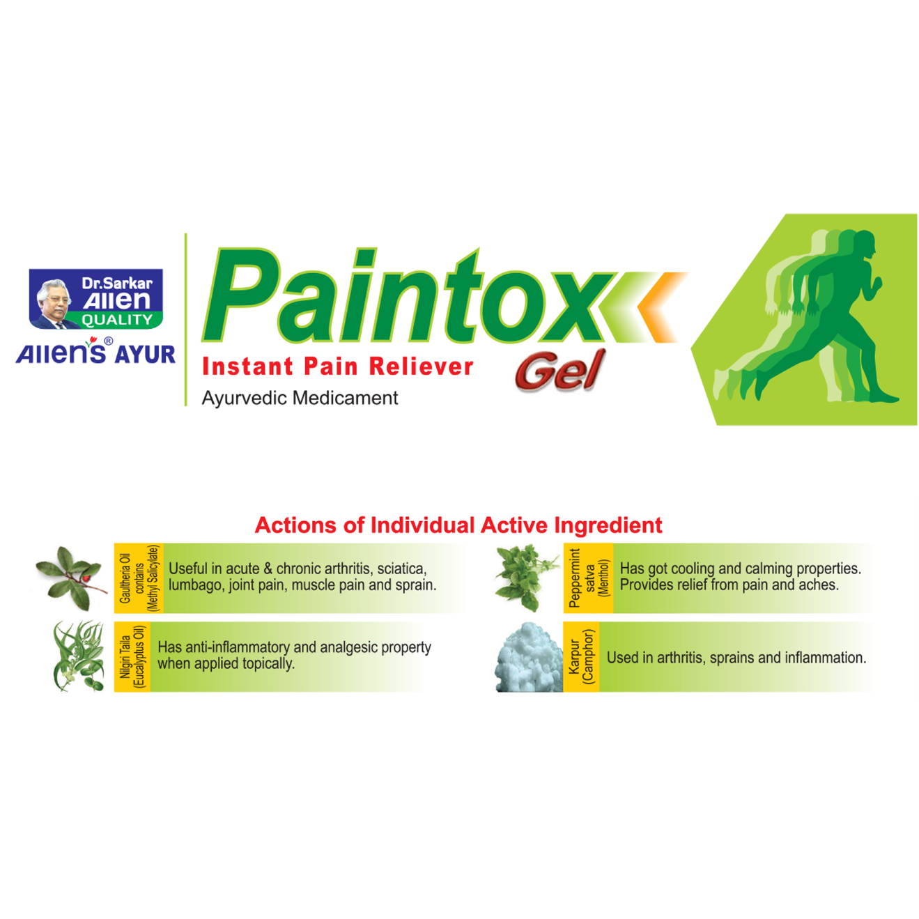 Allen Laboratories Paintox Gel 30 gm (Pack of 3)
