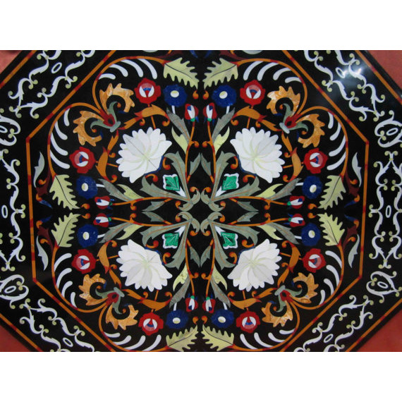 Black Marble Table Top