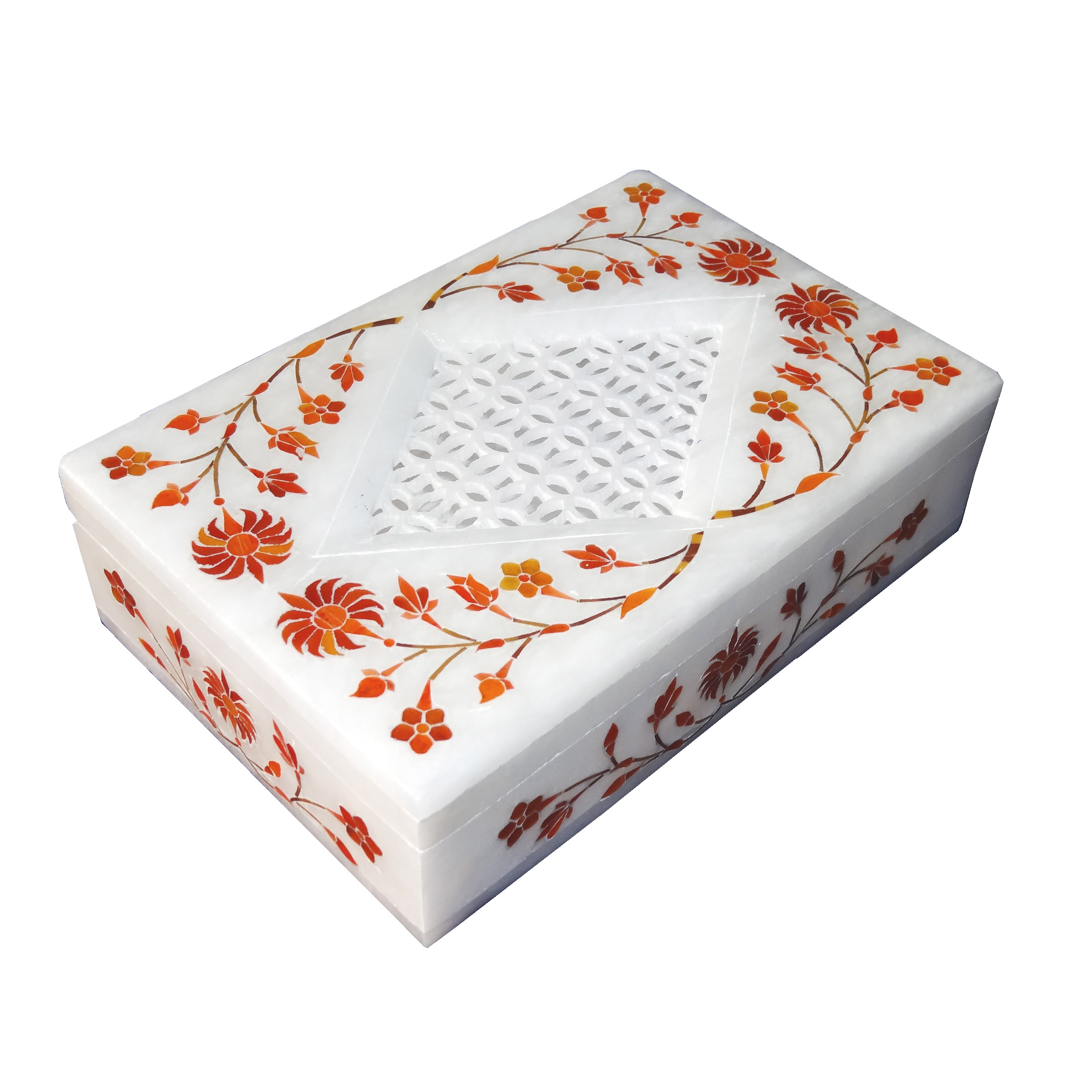 White Marble Jewelry Box