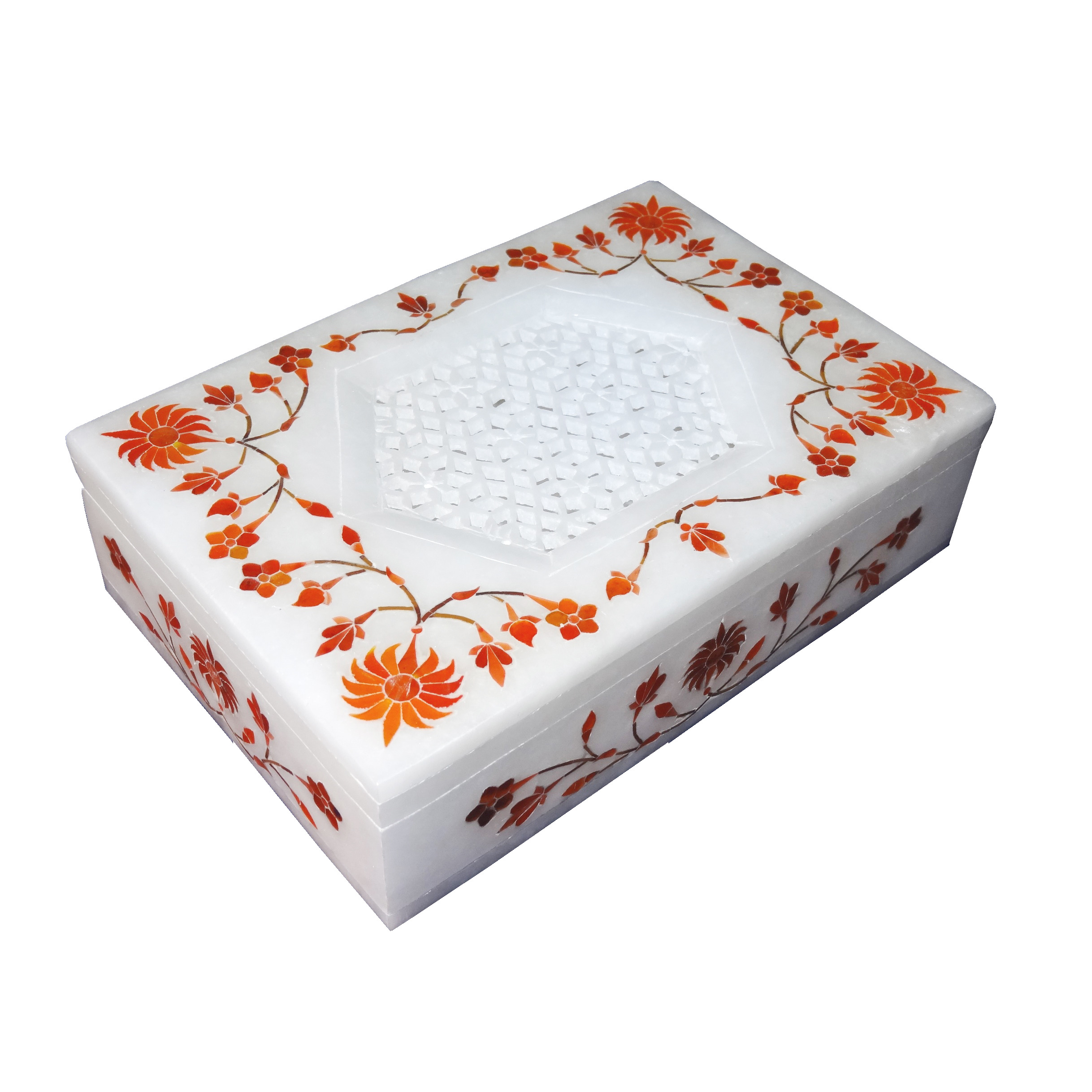 White Marble Jewelry Box