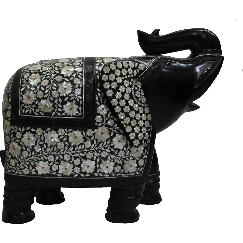 Black Marble Elephant