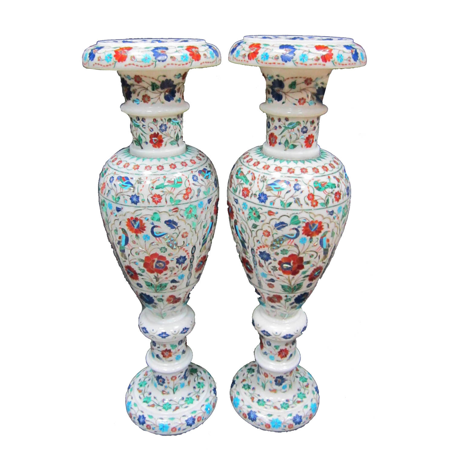 White Marble Flower Vase