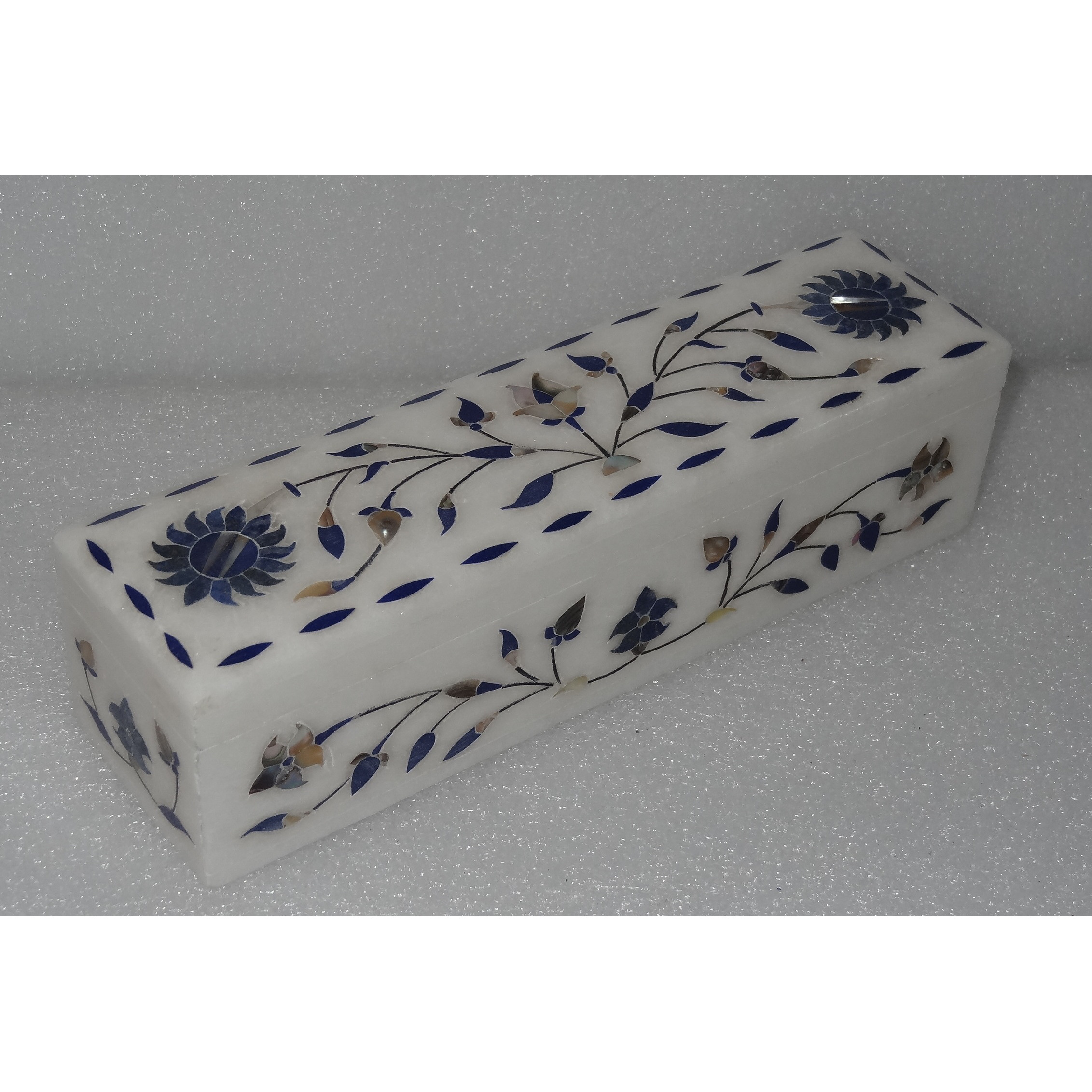 White Marble Jewelry Box/Pencil Box