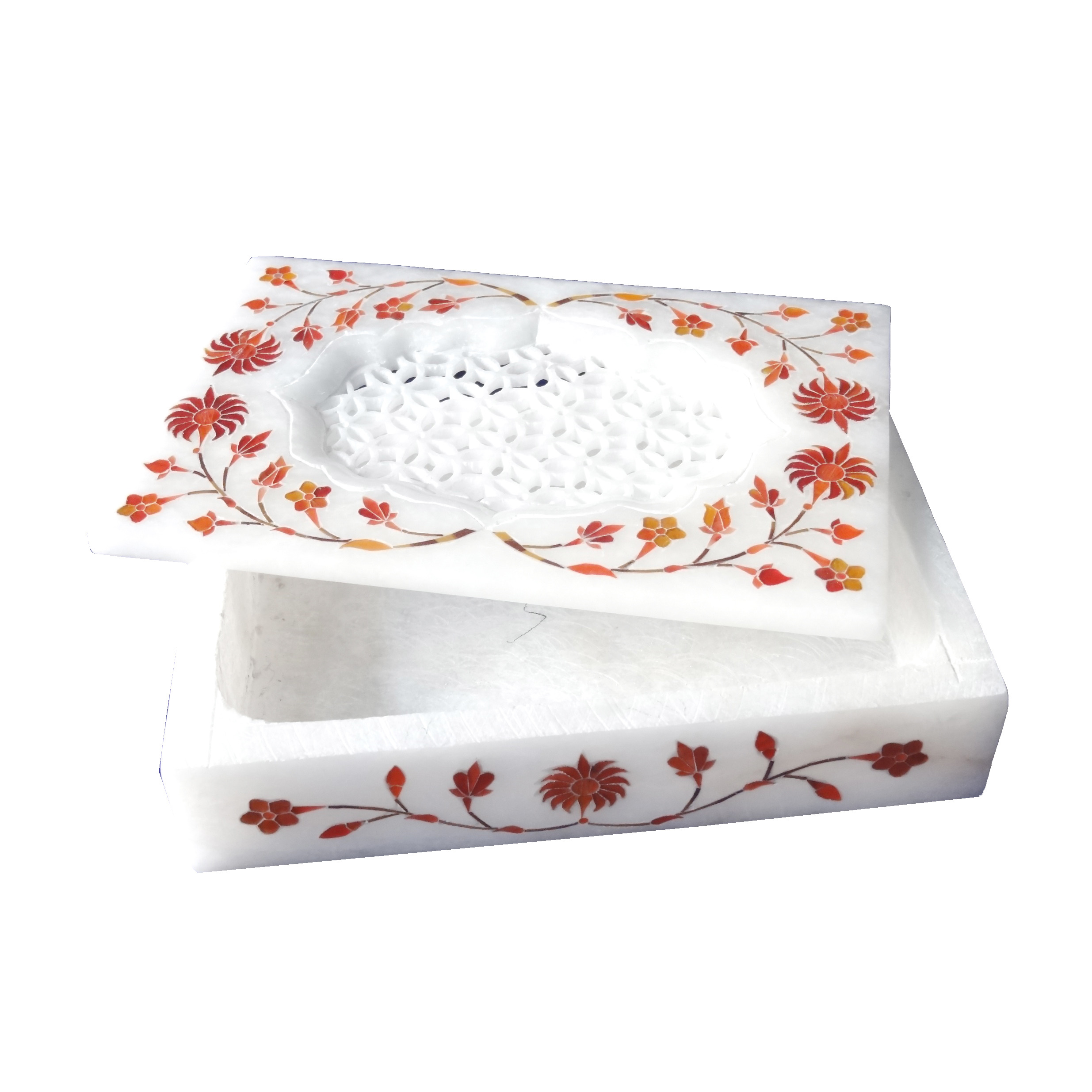 White Marble Jewelry Box