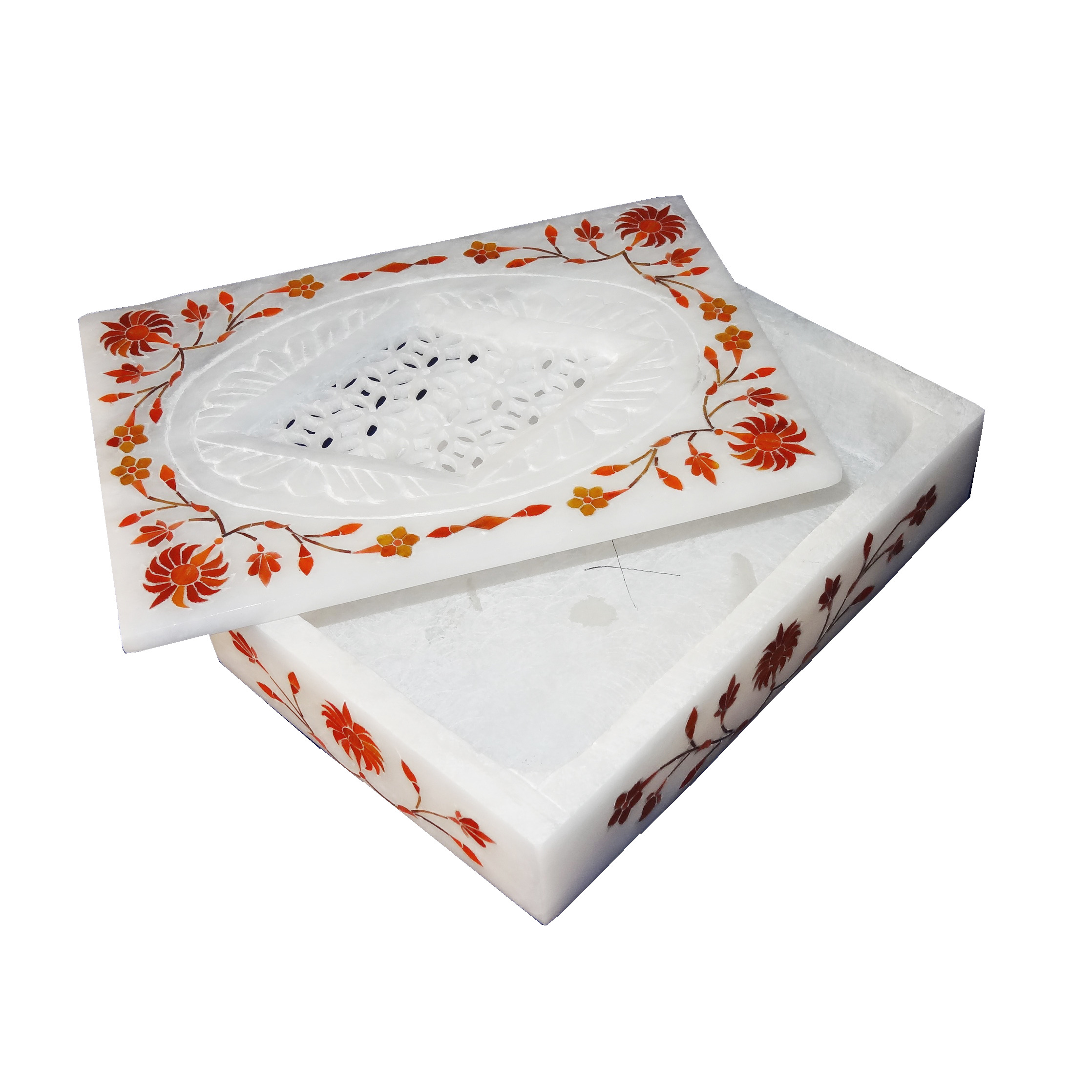 White Marble Jewelry Box