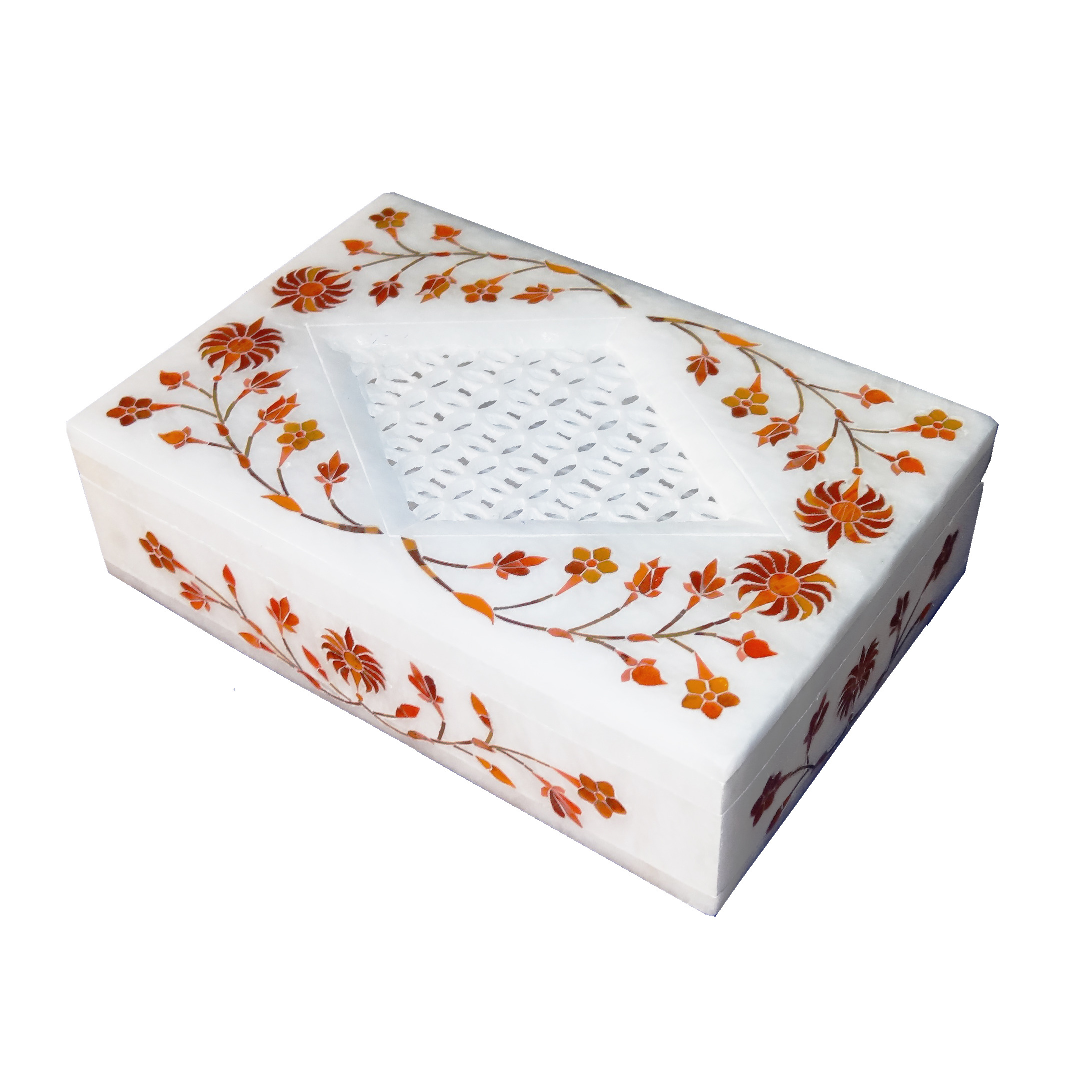 White Marble Jewelry Box