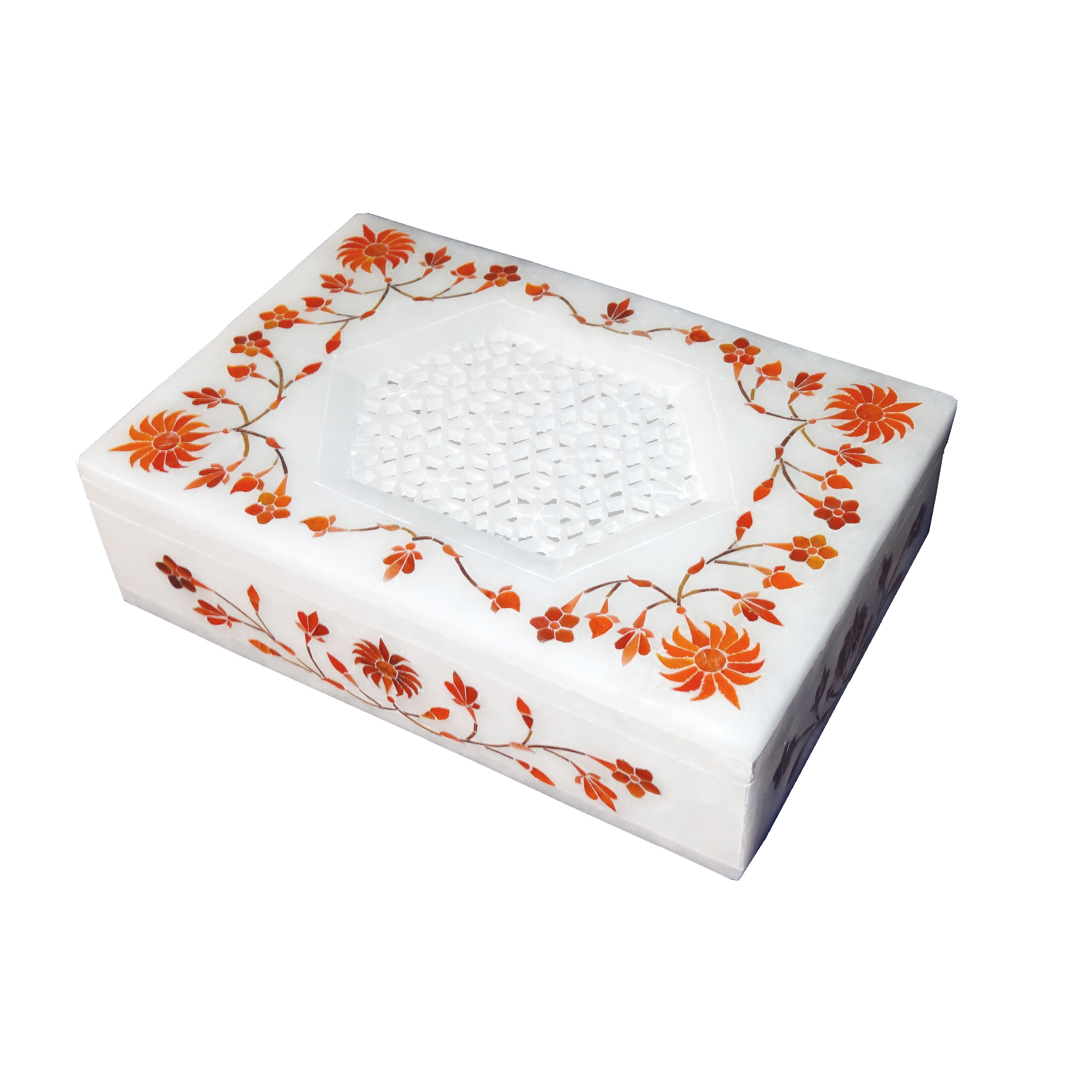 White Marble Jewelry Box