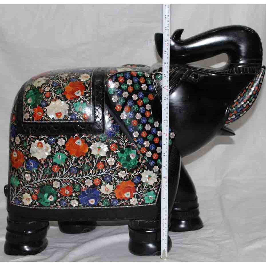 Black Marble Elephant