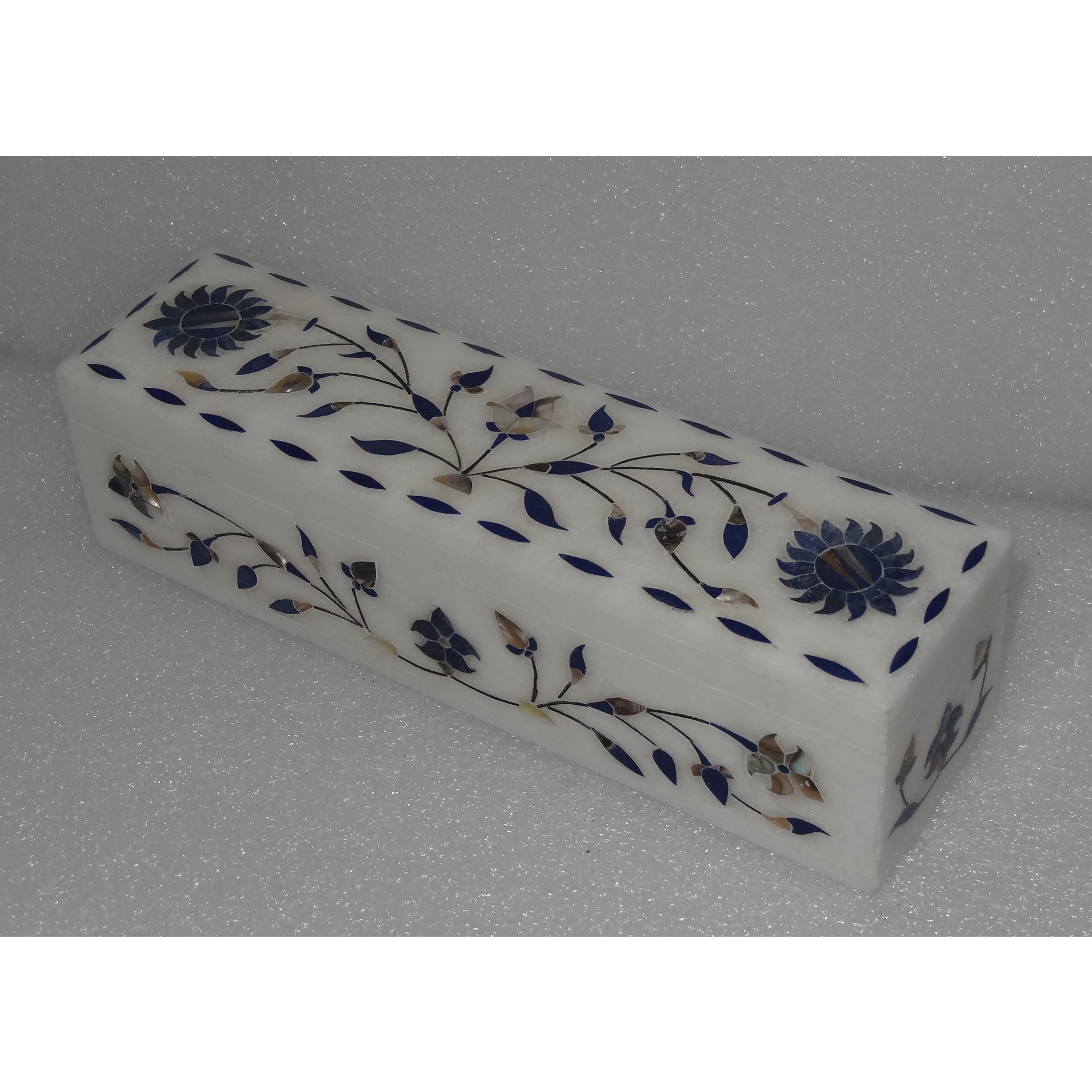 White Marble Jewelry Box/Pencil Box