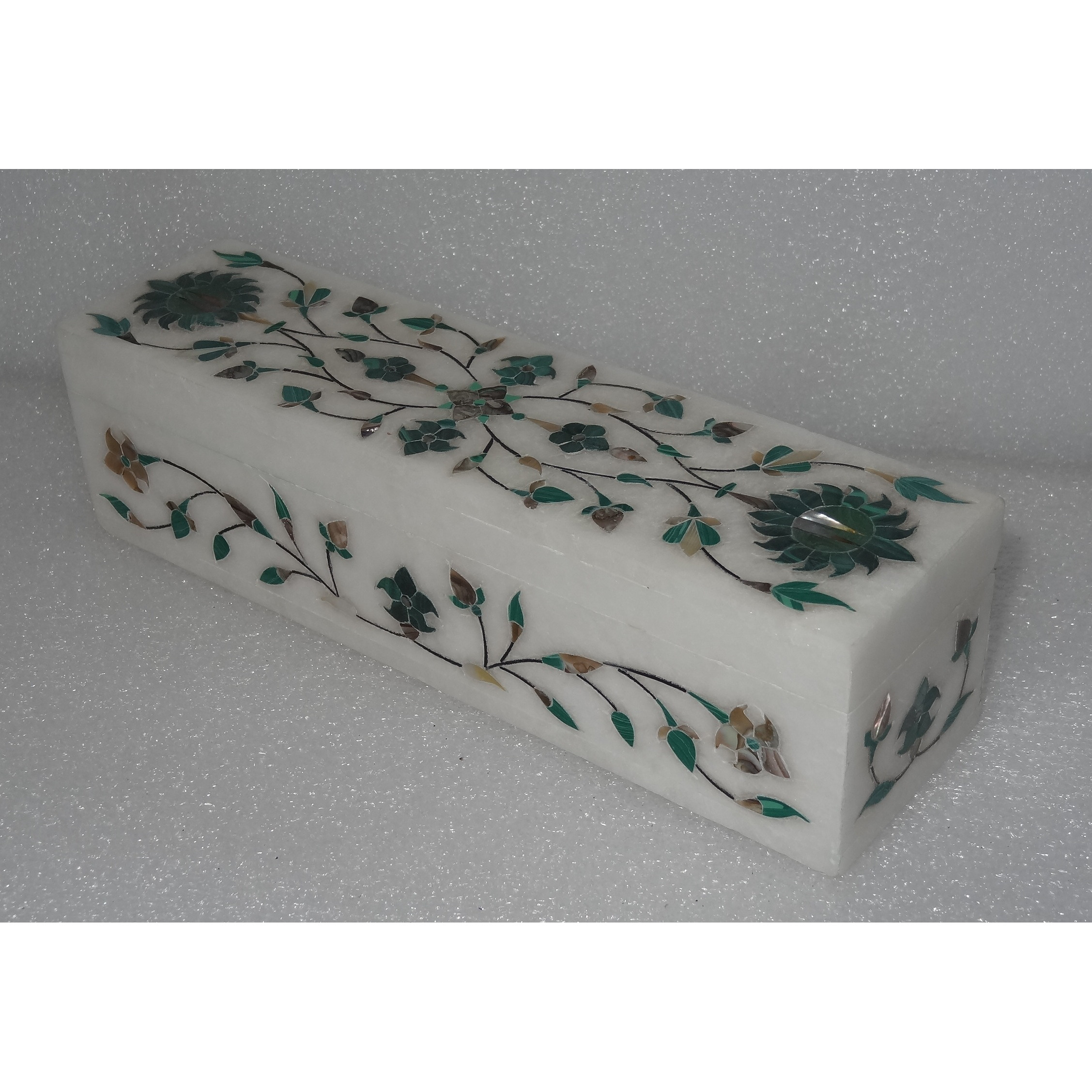 White Marble Jewelry Box/Pencil Box