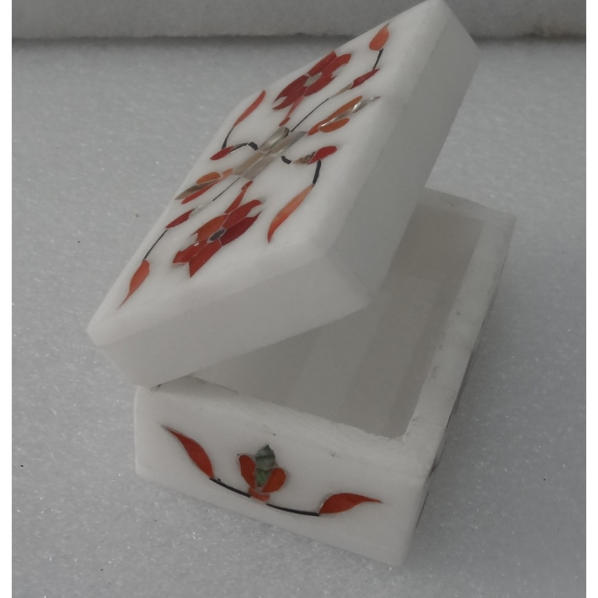 White Marble Jewelry Box