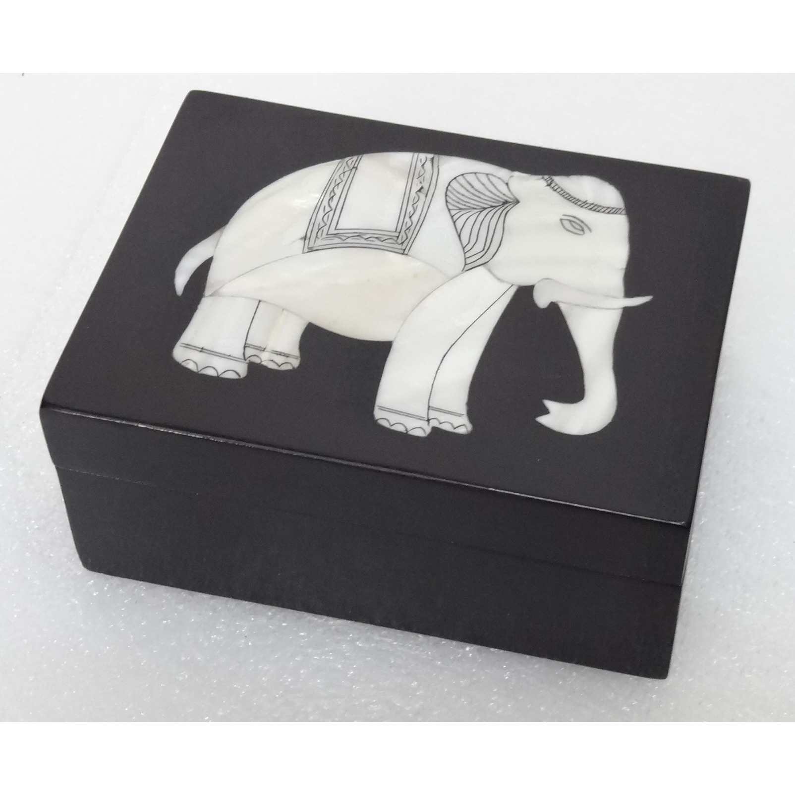 Black Marble Jewelry Box