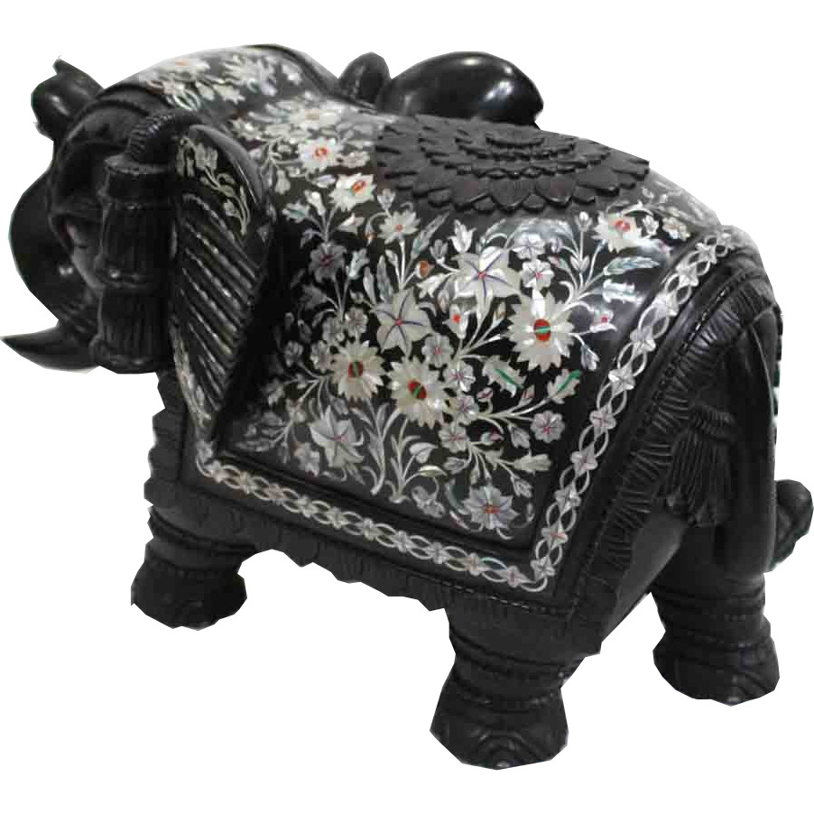 Black Marble Elephant