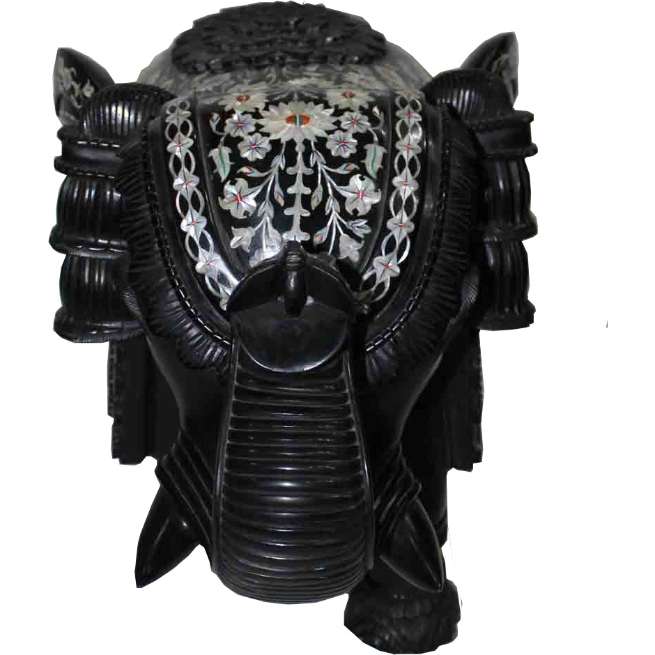 Black Marble Elephant
