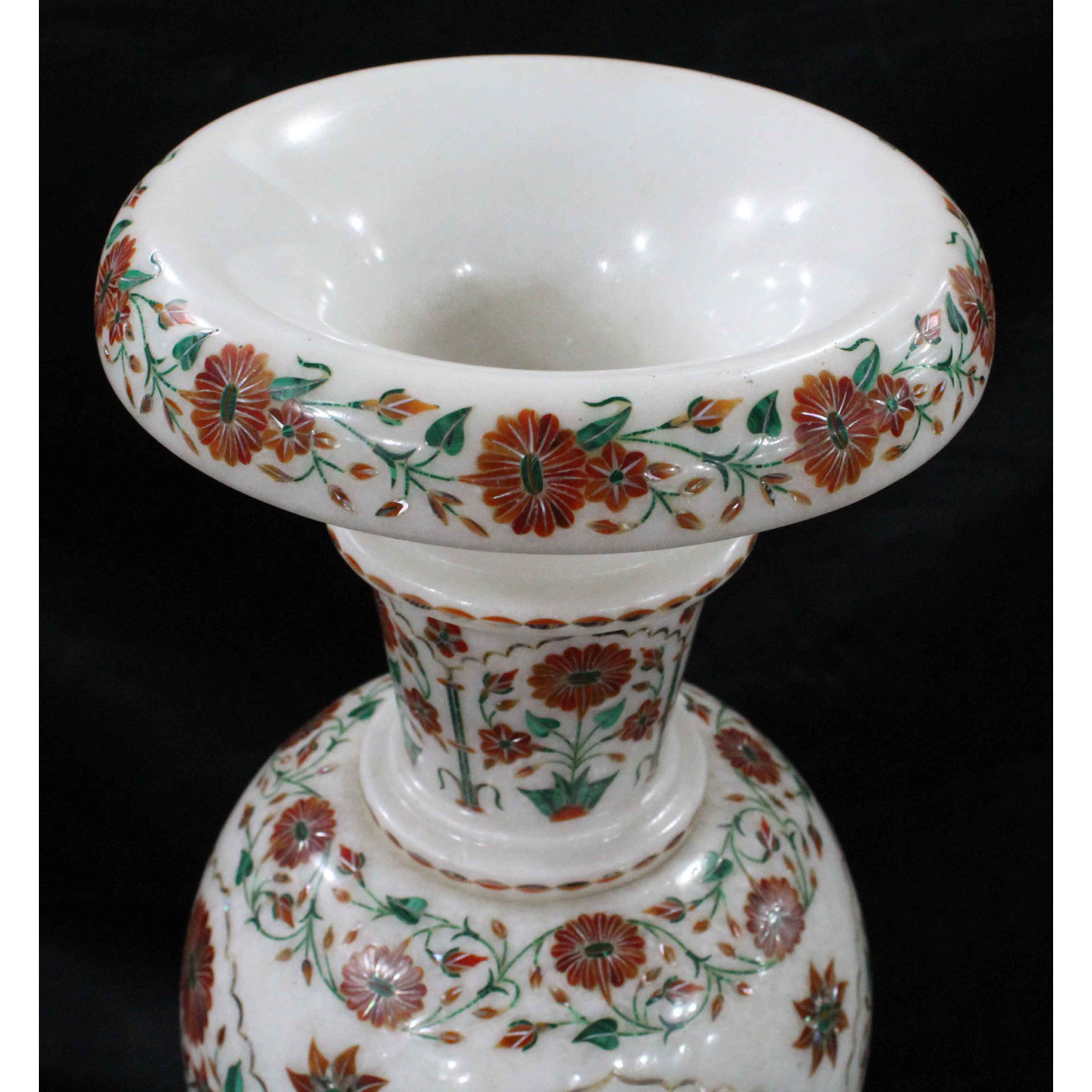 White Marble Flower Vase