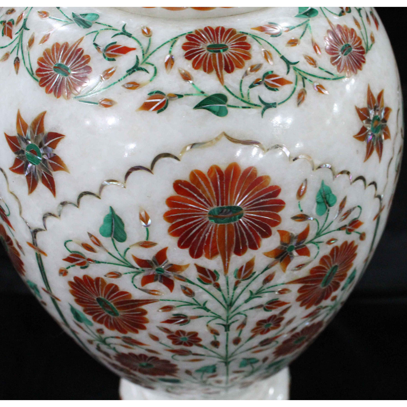 White Marble Flower Vase