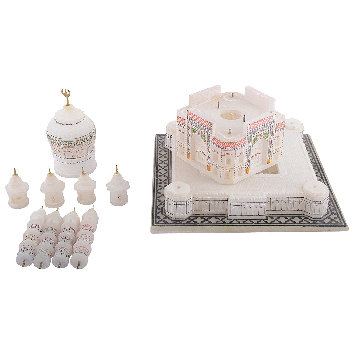 6" Marble Agra Taj Mahal Handmade Replica Epitome Of Love Christmas Decor Gifts