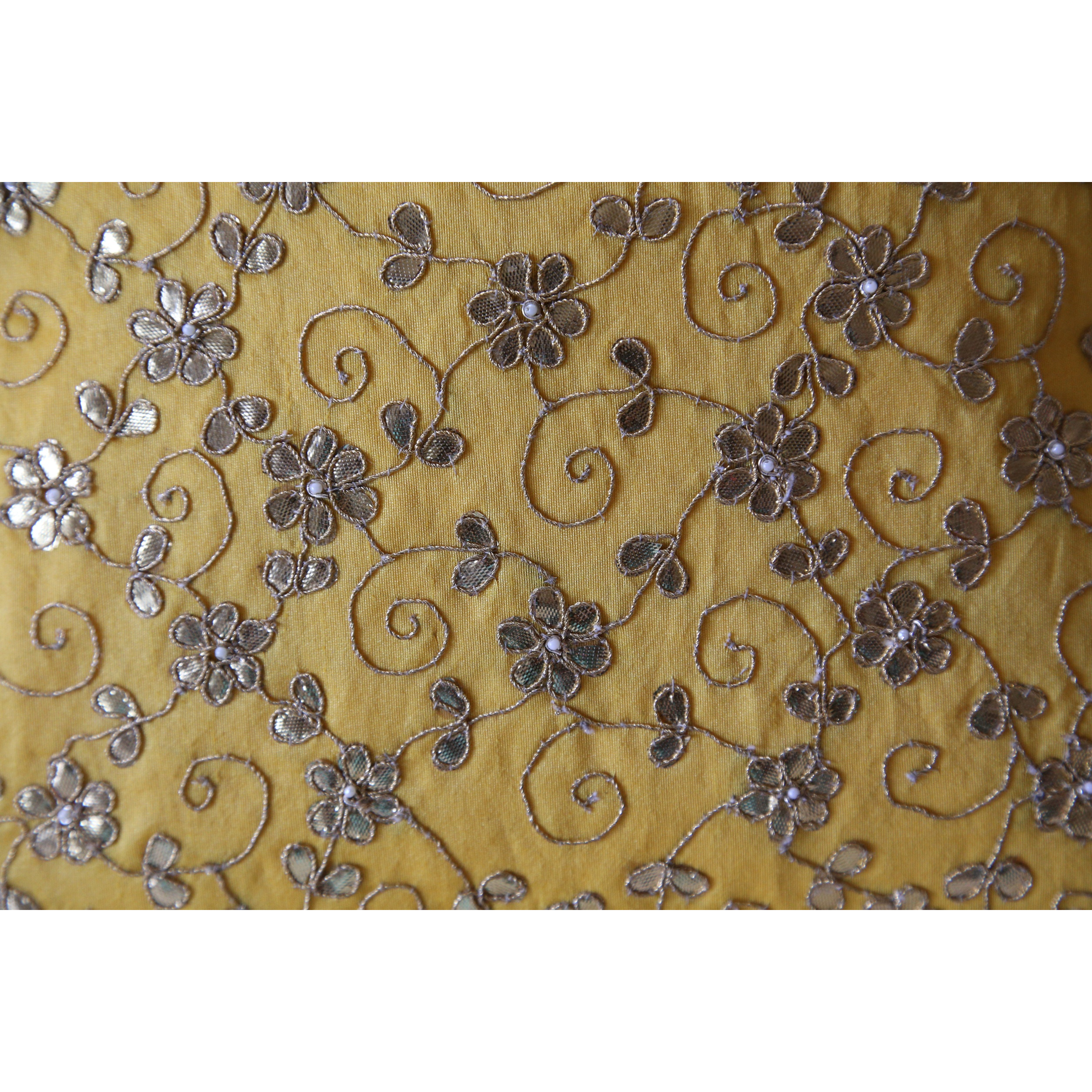 Hand Embroidered Pillow Cover - 16  x16   -