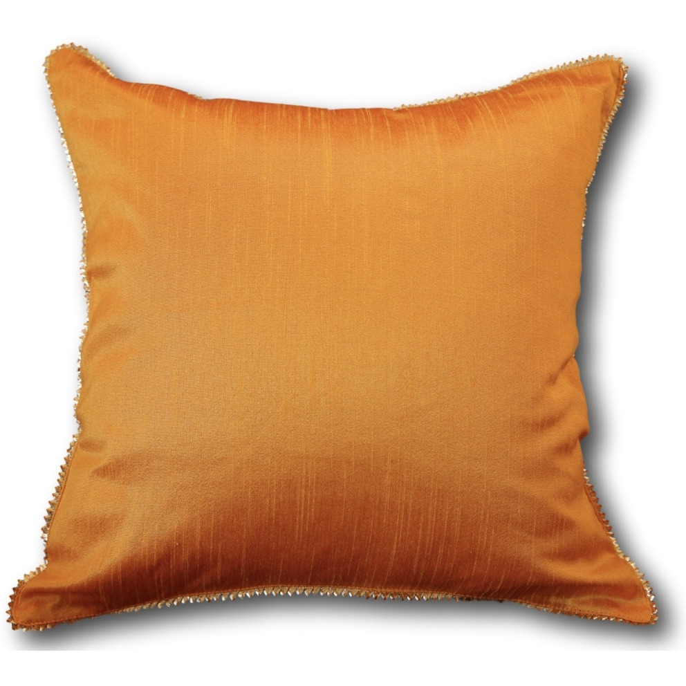 Pillow cover with gold edge welt -16  x16