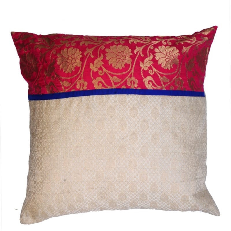 Silk Brocade Pillow Cover - 18  x18   -