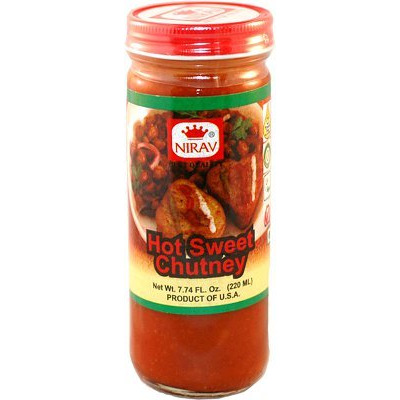 Nirav Hot Sweet Chutney (7.74 oz bottle)