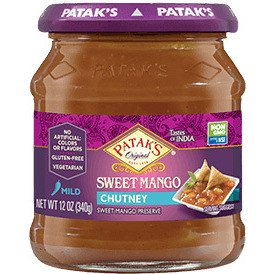 Patak's Sweet Mango Chutney (12 oz bottle)