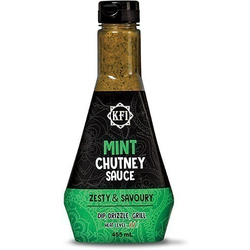 KFI Mint Chutney Sauce - Spicy (15.4 fl oz bottle)