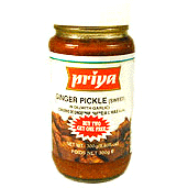 Priya Ginger Pickle With Garlic (300 gm bottle)